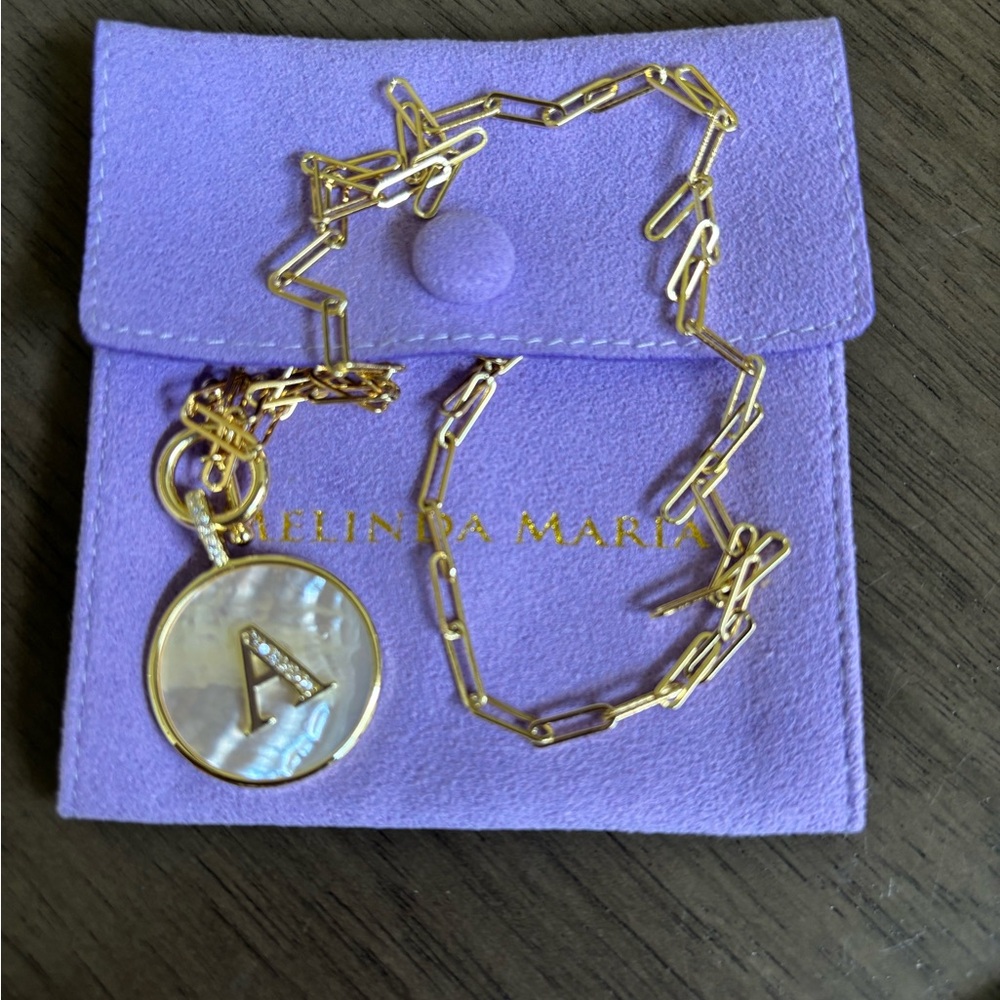Gold Initial Pendant Necklace